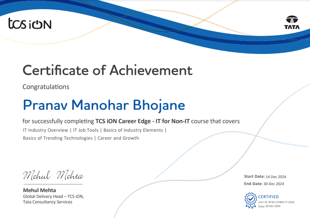 Certificate 8